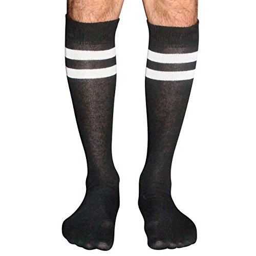 Chrissy's Socks Men's Striped Tube Knee Socks