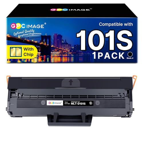 GPC Image MLT-D101S Black Toner Cartridge Compatible for Samsung MLT D101S MLT-D101S Toner for Samsung ML-2160 ML-2165 ML-2165W SCX-3405W SCX-3405 ML-2168 ML-2162 SF-760P SCX-3400 (Black, 1-Pack)