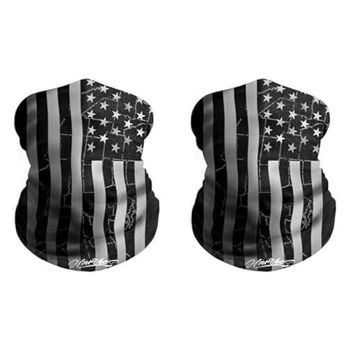 Olarveo 2-Pack Child American Flag Outdoor Face Mask, Half Dust-Proof Windproof Motorcycle Bicycle Bike Kid Face Mask for Cycling, Hiking, Camping, Climbing, Fishing, Jogging