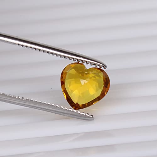 Sas Gems Natural Oregon Sunstone 3.35 Carat Heart Cut Copper Bearing Certified Loose Gemstone #TOP4