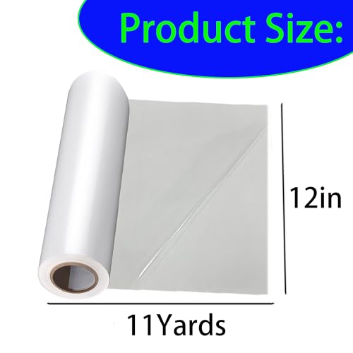 Double Sided Iron On Adhesive Film(12in x 11Yd),Heavy Weight Double-Sided Press-on Patch Heat Melt Fabric Glue Sheet Permanent Fusible Adhesive Sheets,for Crafts, Bags, Home Decoration.