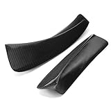 AIOFOGXC 1pair Racing Carbon Fiber Style Frontal Bumper Diffuser Diffuser Diftters Canard Splitter Air Vent Cover Trim/Fit para BMW E46 M3 1999-2006 (Color : Black)