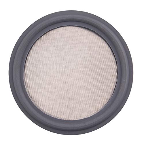 Image of DERNORD 1.5 inch FKM Sanitary Gasket w /Stainless Screen - Tri Clamp Clover (625 Mesh)