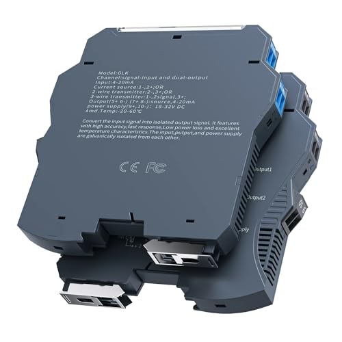 LJWWEI Trasmettitore isolato di tensione CC 4-20mA a 0-5V 0-10V a 0-20mA Trasmettitore di segnale 2 In 2 Out AC220V