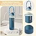 Comprehensive Compatible Owala Accessories Set: Silicone Boot for 24oz & 32oz Bottles, Water Bottle Handle Strap, Bottle Seal Ring, Replacement Stopper, Charms, Compatible Owala FreeSip (Blue, 32 oz)