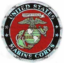Marine Holographic Circle Decal (Non-Magnetic!)