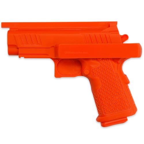 American Safety Props - Non-Functional Solid Polymer Holster Molding Gun Prop - (Prepped) - Blaze Orange - U.S.A. Made - Compatible with Staccato C2 2011 (3.90in)