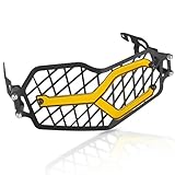 Cubierta Protectora Protector de rejilla para faro delantero de motocicleta, compatible con BMW F800GS GS800 2024 2025.(Gold)