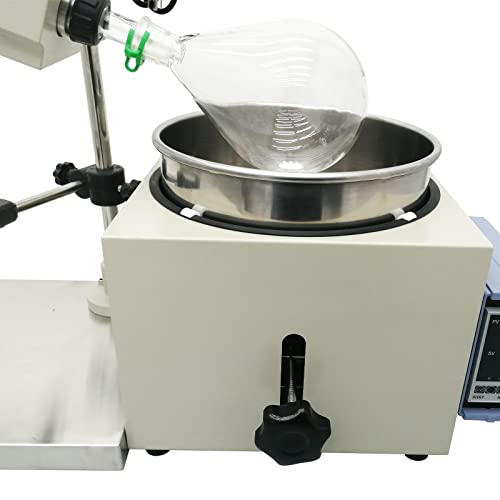 Techtongda 2L Rotary Evaporator, 110V Lab Manual Lifting Rotavap With Digital Screen, 0-120Rpm Speed, Lab Evaporator For Concentration, Crystallization, Drying, Separation&Solvent Recovery Of Chemical #TOP5