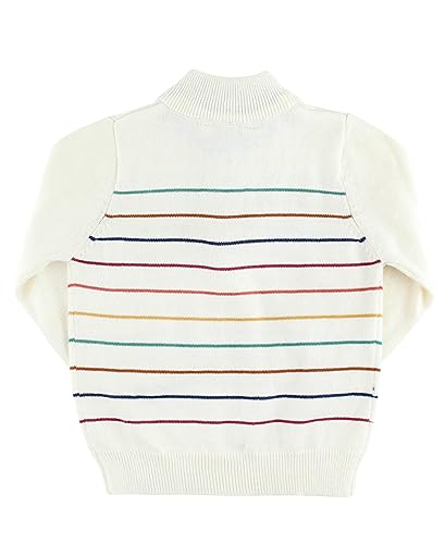 RUGGEDBUTTS® Baby/Toddler Boys Pullover Quarter-Zip Sweater4