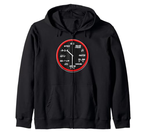 Funny Decodyne Math | Hour Marked by Simple Math Equation Zip Hoodie