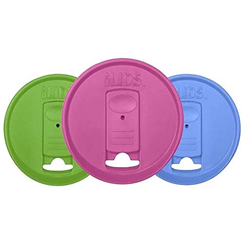 iLIDS Mason Jar Drink Lid, Wide Mouth, USA Made, Whimsy, Pack of 3