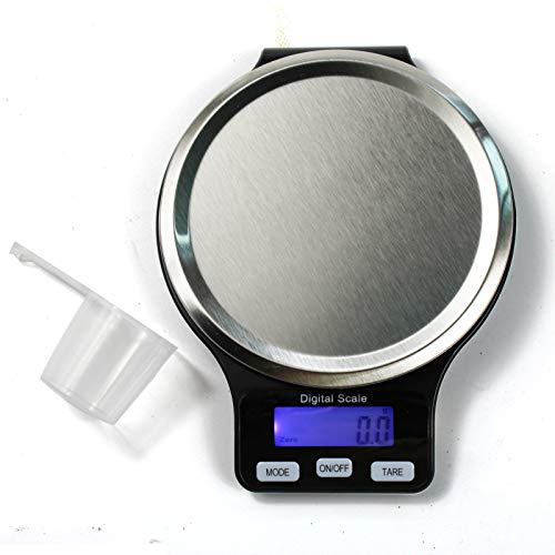 Báscula digital de cocina Legcase, báscula doméstica, báscula de alimentos, báscula digital profesional para cocinas, 3 kg/0,1 g, color negro