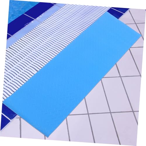 Alfombrilla antideslizante para escalera de piscina azul miniatura 2