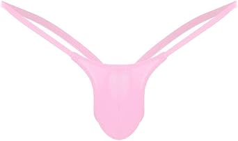 Men Backless G-String Underwear V Back Low Rise Butt-Flaunting Thongs Sexy Erotic Bulge Pouch Comfortable Underpants