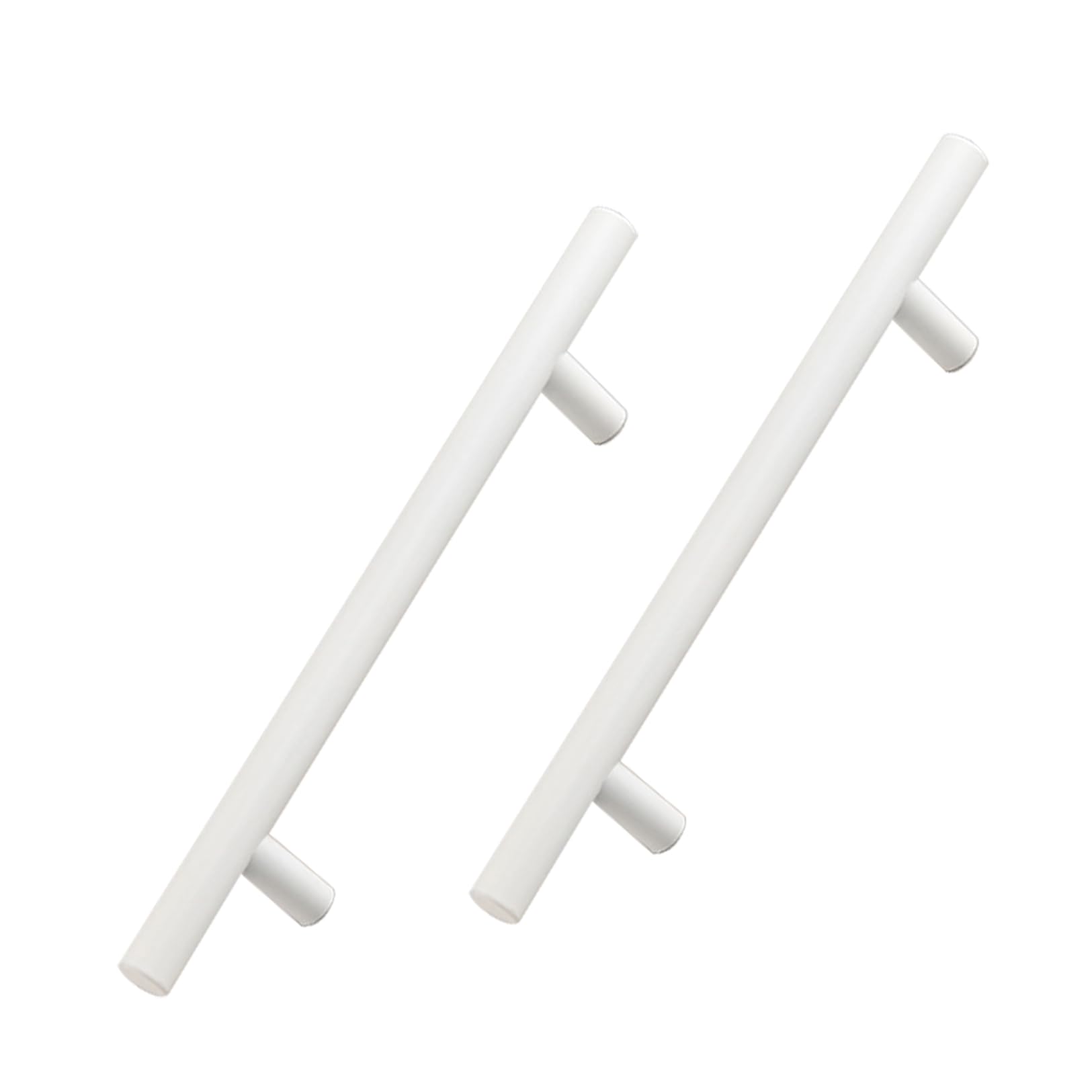 TYYCKJ 2 Pack Bathroom Cabinets Handles Bridge-Shaped Bookcase Drawer Knobs Warm White Wardrobe Handles Aluminum Alloy Wine Cabinet Handles (Hole Distance 128mm)