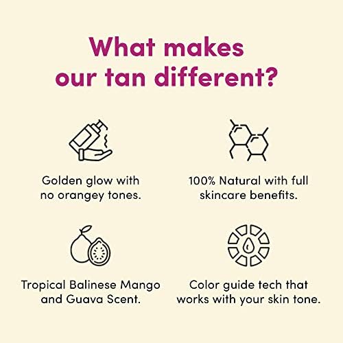 Coco & Eve Sunny Honey Bali Bronzing Foam. Natural Sunless Self Tanner Mousse. Anti Cellulite, Organic Sunless Self Tanning Lotion (Medium)