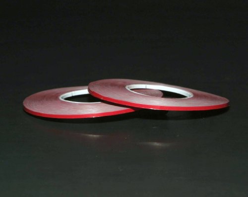 1/16 Tape 2 Pack Red Matte Chart Tape/Whiteboard Gridding Tape/Artist Tape/Model Hobby Tape/Dry Eraser Board Tape