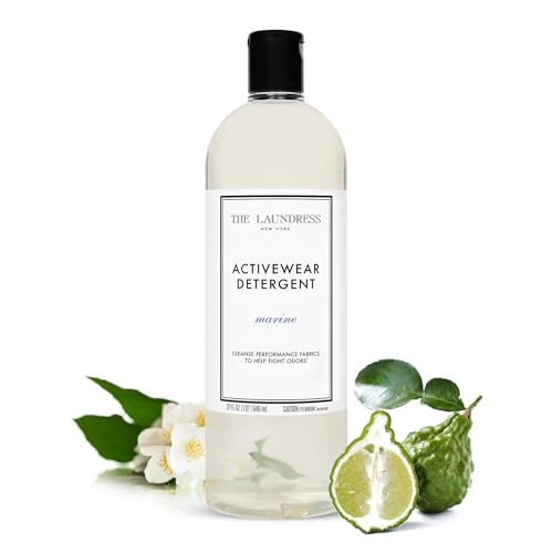 The Laundress Activewear Laundry Detergent, 32 Oz, Marine Fragrance, 4-in-1 Enzyme Blend for Workout Performance Fabrics, Fights Sweat Odors & Stains, USDA Certified Biobased Product (90%) by The Laundress - Used condition - US$25.49