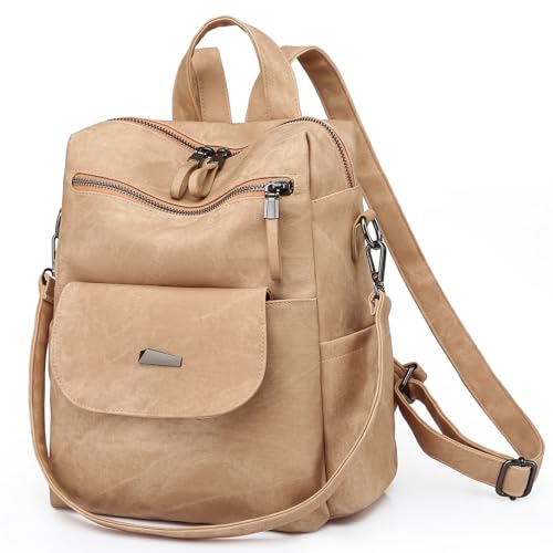 Image of Women Backpack Purse Vintage Rucksack Convertible Shoulder Bag Travel Daypack