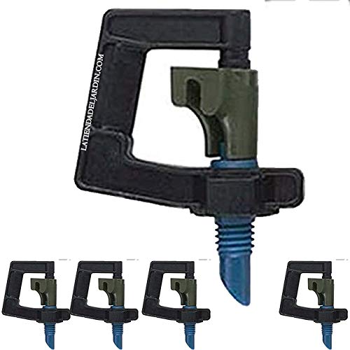 Suinga 25 x Microaspersor de riego 360º Bailarina. Radio Alcance 3,2 a 4 Metros. Caudal de 82 a 117 l/h. Presión de Agua 1 a 2 Bar