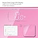 VisionTechShop S Body High Precision Ultra Wide Digital Body Weight Bathroom Scale up to 396lb/180kg, Super-Clear Large LED Display,Step-On Technology, Pink