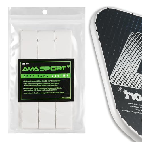LITIAN AMA Sport Pickleball Paddle Protection Tape - Paddle Head Edge Guard - Racket Edge Protection Tape - Perfectly Curved Fit - No Wrinkling - Multiple Colors Available