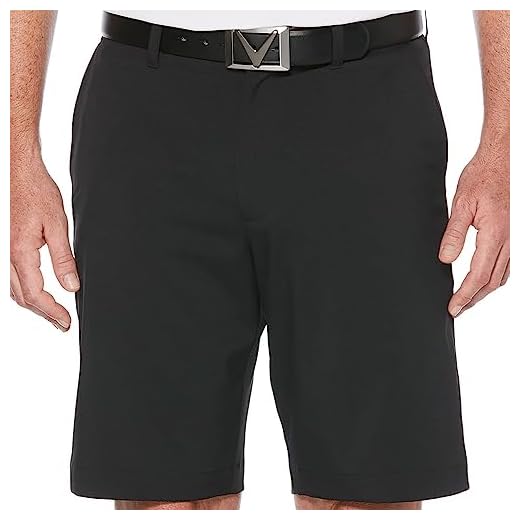Opti-Stretch Solid Short With Active Waistband, Caviar, 38