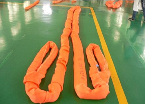 GOWE 70TX5M-30M 6:1 High tensile Eye-Eye Soft Round Sling Industrial Grade Lifting Sling Polyester Fiber Strap Tree Glass auto Length:6M