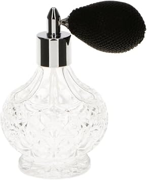 100ml واضح كريستال خمر نمط زجاجة عطر طويلة/قصيرة رذاذ شرابات مضخة البخاخة زجاجات زجاجية قابلة لإعادة التعبئة سيدة ماكياج أداة (أسود قصير)