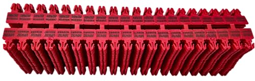 Sceau de sécurité plastique rouge numéroté type flèche x1000