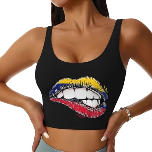 Women Sports Bras Scoop Neck Yoga Crop Tank Tops U Back Fitness Exercise Workout Running Top Removable Pads Outfits