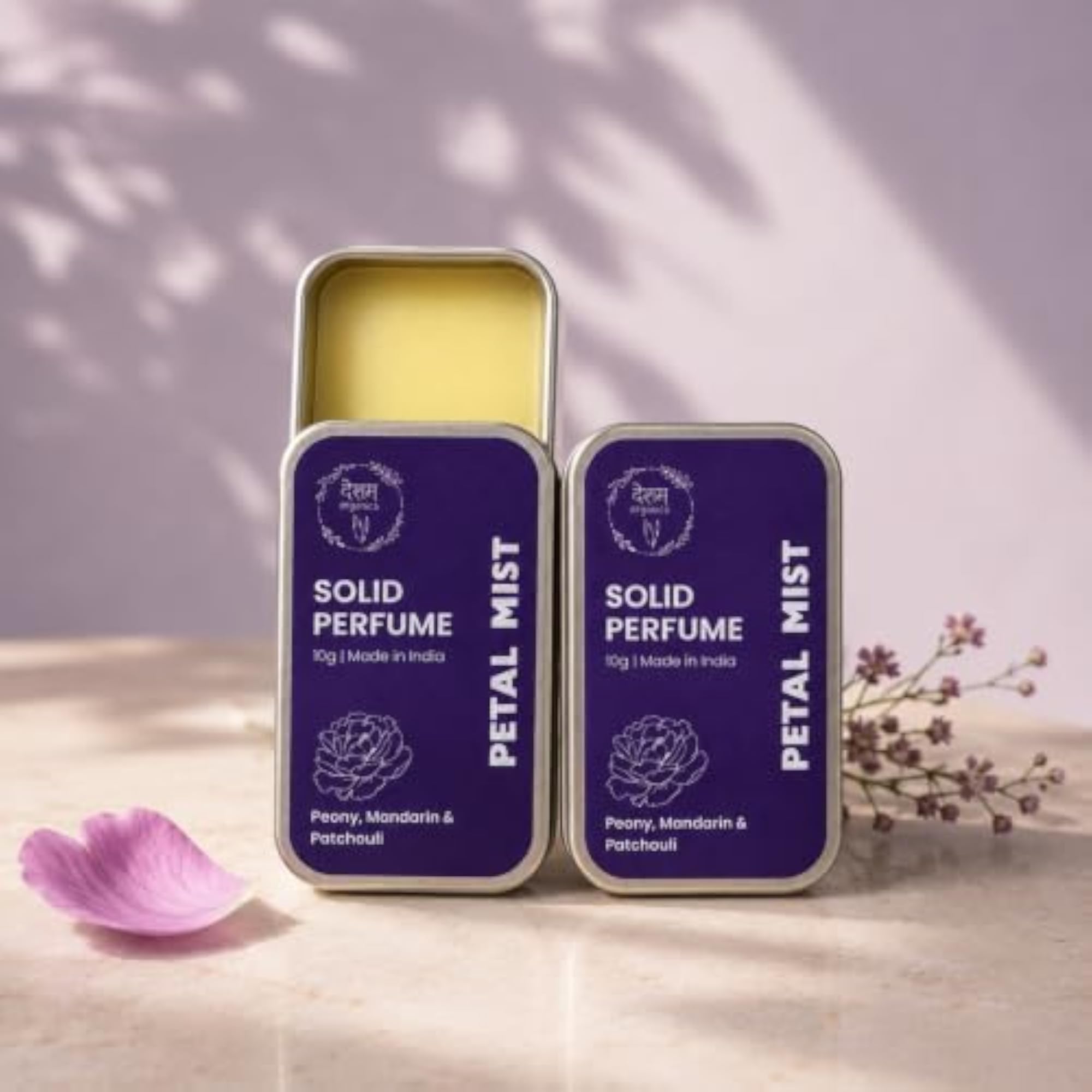 Petal Mist Solid Perfume, Alcohol-Free Balm