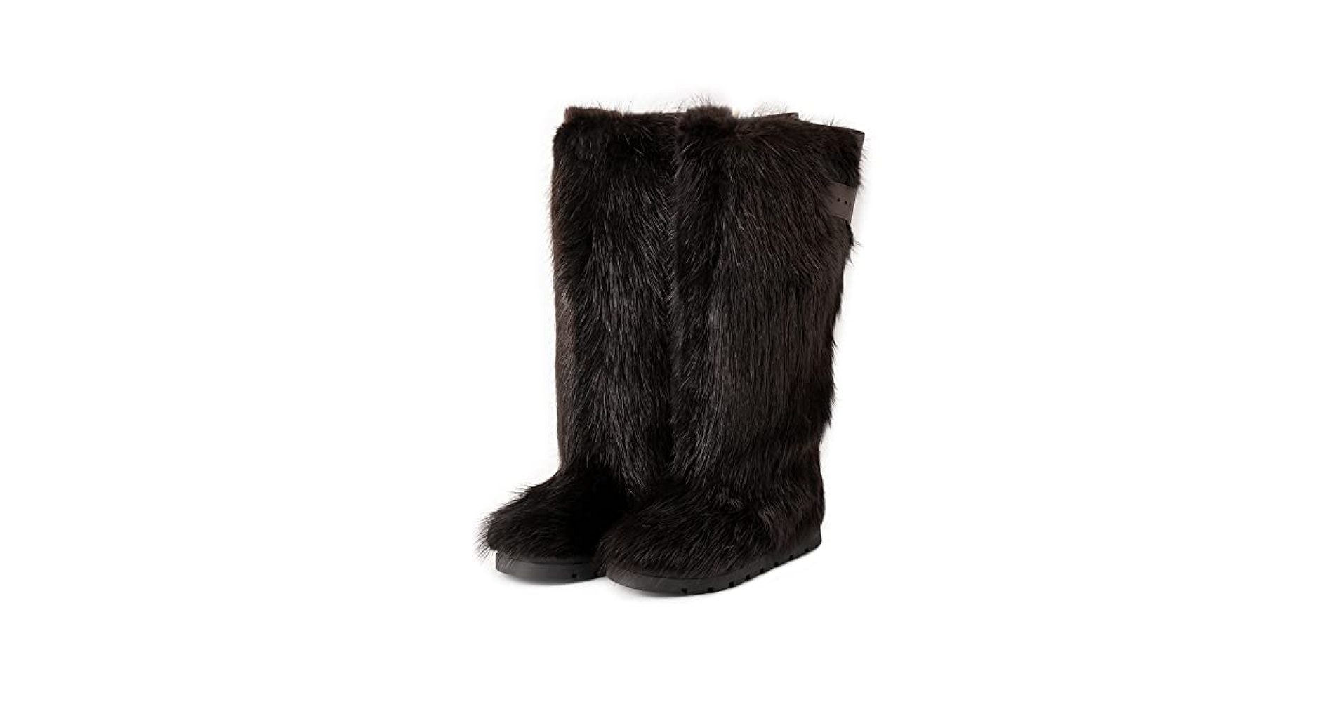 ◆BADBLOOD◆ Eskimo boots tall black w-sho23-004 Knee beaver fur boots for women Tall real fur winter boots