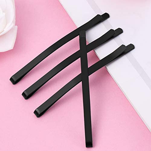 Lurrose 100Pcs Wide Hair Pins Black Metal Bobby Hair Pins Classic Minimalist Hair Styling Clips For Women #TOP3