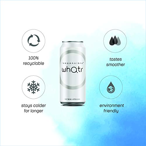 Image of RESPONSIBLE WHATR - SPRING WATER (6 X 500ML) Alkaline Still Water - pH 7.4, Natural Spring Water from the Himalayas, 500 ml (Pack of 6)