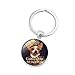 Produktbild Hacoly Schlüsselringen Keychain Taschenanhänger Schlüsselbund Runde Hund Tasche Handtaschenanhänger Vintage Schlüsselanhänger Auto Schlüsselbund Schlüsselhalter-Stil 2