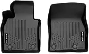 SMARTLINER Custom Fit All Weather 1st Row Black Floor Mat Liners Set Compatible with 2020-2023 Mazda CX-30