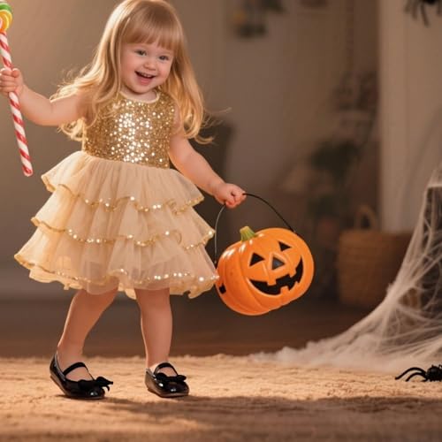 THEE BRON Girls Mary Jane Ballet Flats Toddler Flower Girls Dress Shoes for Party Wedding(G02 Black/7M) - Thumbnail 6