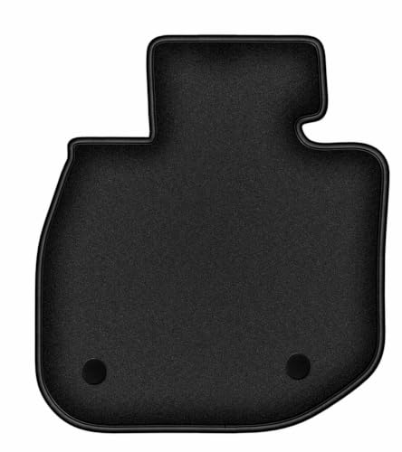Tapis conducteur BMW iX1 velours noir Durban finition haut de gamme