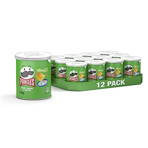 Pringles Sour Cream & Onion Crisps, 12X40 G
