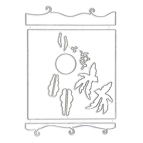 Matrizes de corte de metal Forma de árvore de feliz Natal Cortando Die para DIY Álbum de fotos em ca