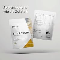 edubily® Eiklar Protein Pulver aus Freilandhaltung - Premium Eiweißpulver ohne Milch - Laborgeprüft (750 g, Salty Vanilla) – Ansicht 9