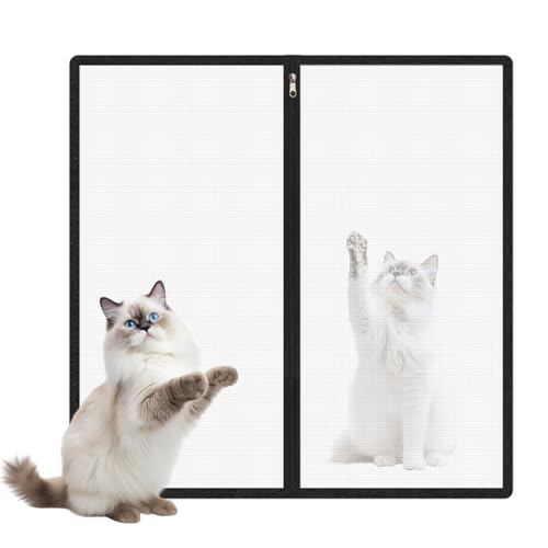 Whnbuij Barrera para perros para puertas, para animales sin taladrar, barrera para gatos – Puerta de seguridad para niños y cachorros | para entrada, pasillo, cocina, balcón, piscina