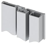 Hager 780-157 Series Aluminum Standard Duty Fire Rated Roton Continuous Geared Hinges, Full Surface, Clear Anodized, 83
