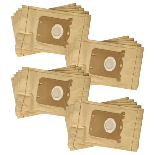Vhbw 20X Sacchetto Compatibile Con Alfatec Euro Compact Eurocompact Ec20 Aspirapolvere - Carta, 25,8Cm X 16,2Cm, Color Sabbia