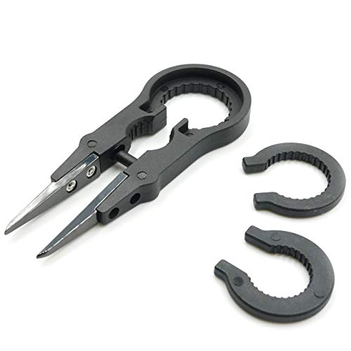 BLUEVAPE Ceramic Tweezers, DIY Multi-Functional Heat, Acid Resistant, Anti Static, Micro Portable for Electronics, Craft, Jewelry Making, Laboratory Work, Soldering (Black Black)