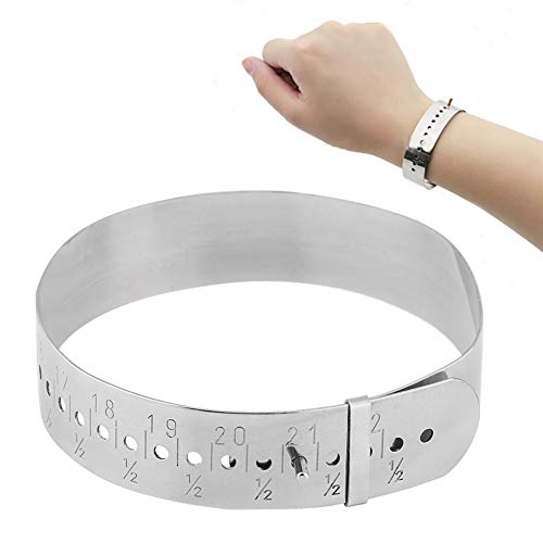Bracelet Bangle Gauge Sizer,Stainless Steel Adjustable Bangle Measuring Tool, Jewelers Tool Used to Measure Wrist Sizes for Bracelets, Bangles & Cuffs