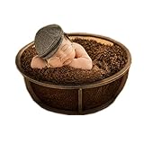 Vemonllas Fashion Cute Newborn Baby Boys Girls Photography Props Gentleman Cap Hat with Glasses Set (Dark Gray)