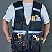 Dr.TOUGH Work Vest for Men Reflective Vest Black Safety Vest for Men Tool vest For Carpenters Electrician (Blue)